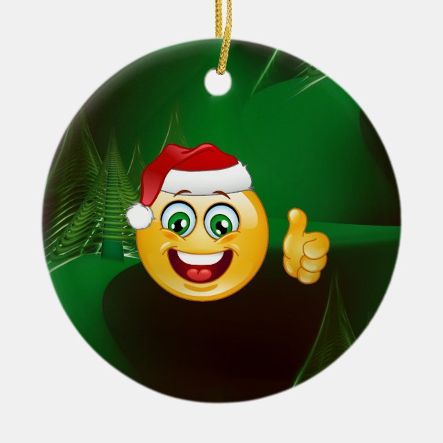 Décoration En Céramique santa claus emojis (Devant)