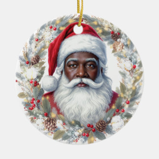 Décoration En Céramique Santa Return Address Label 