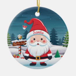 Décoration En Céramique Santa, St Nicholas Kris Kringle Father Xmas 🎄🎅🏼