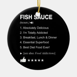 Décoration En Céramique Sauce de poisson Définition Signifiant Drôle