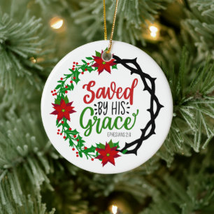 Décoration En Céramique Sauvé par Sa Grace Christmas Wreath