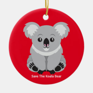 Décoration En Céramique Sauvez L'Ours Koala