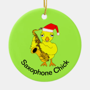 Décoration En Céramique Saxophone Chick