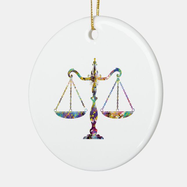Décoration En Céramique Scales of Justice (Gauche)