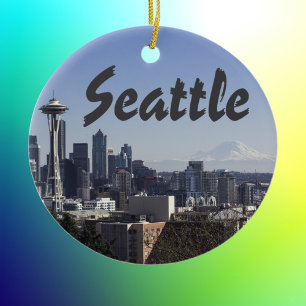 Décoration En Céramique Scène de Seattle Washington