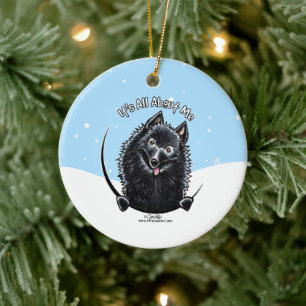 Décoration En Céramique Schipperke C'Est Tout Pour Moi Noël