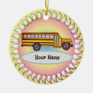 Décoration En Céramique School Bus