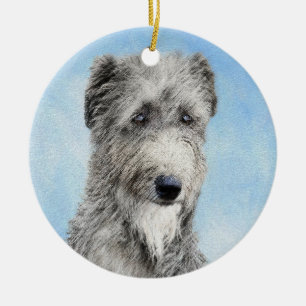 Décoration En Céramique Scottish Deerhound Peinture - Cute Original Chien