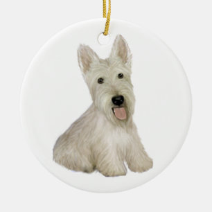 Décoration En Céramique Scottish Terrier - blasé