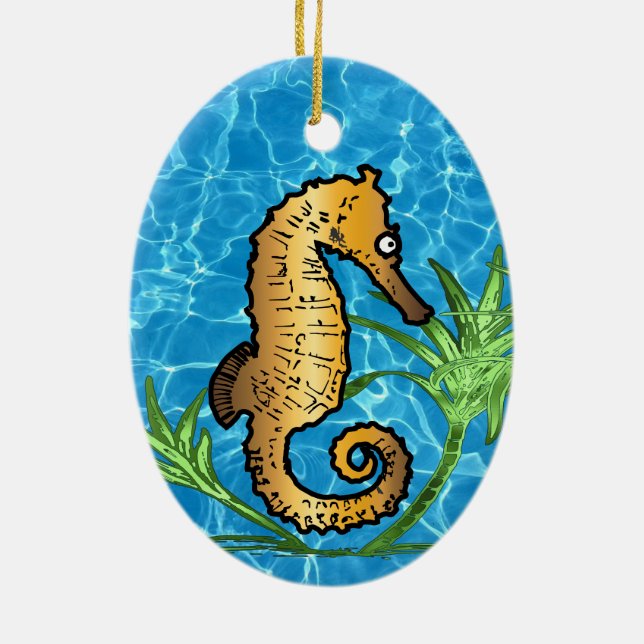 Décoration En Céramique Seahorse (Dos)