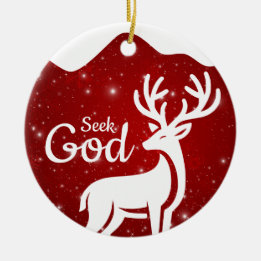 Décoration En Céramique Seek God Religious Holiday  ⛪️ 🎄