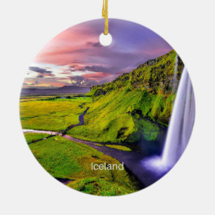 Décoration En Céramique Seljalandfoss, Islande