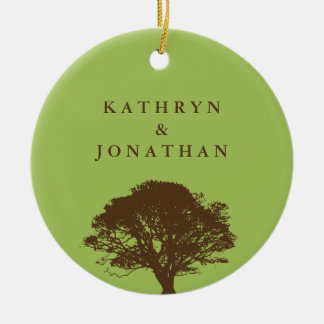 Décoration En Céramique Sensation de chêne éternel vert vacances gardien