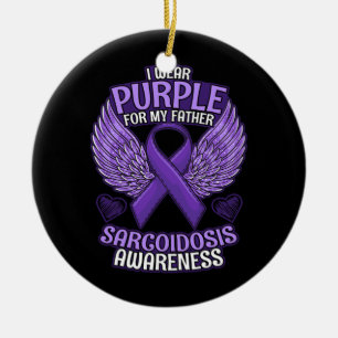 Décoration En Céramique Sensibilisation à la sarcoïdose Père Soutien po