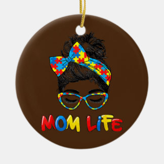 Décoration En Céramique Sensibilisation sur l'autisme autistique Maman Vie