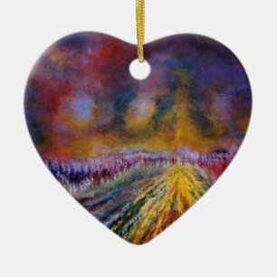 Décoration En Céramique Sentier Pourpre