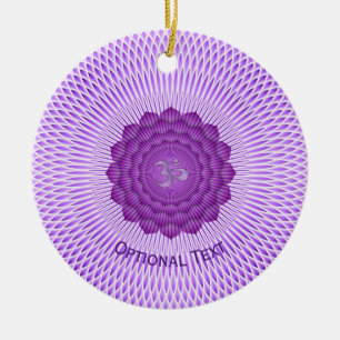 Décoration En Céramique Sept Chakras Couronne Chakra Yoga Design