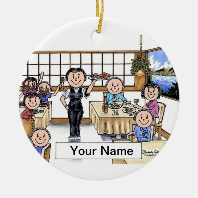 Décoration En Céramique Serveuse (Devant)