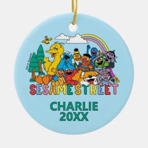 Décoration En Céramique Sesame Street Vague Arc-en-ciel