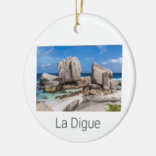 Décoration En Céramique Seychelles La Digue Anse Marron Beach Vintage