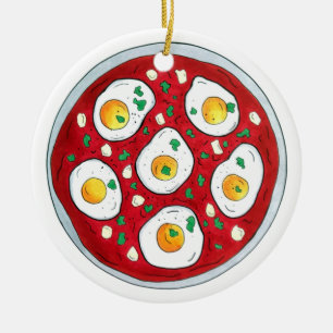 Décoration En Céramique Shakshouka Shakshuka Tomates aux oeufs pochés épic