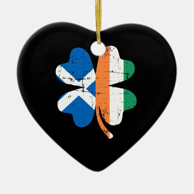 Décoration En Céramique Shamrock Ireland (Devant)