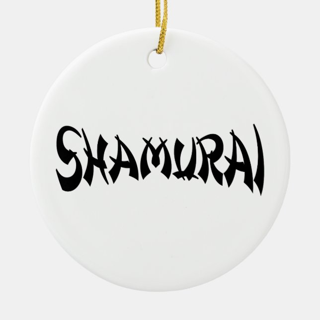 DÉCORATION EN CÉRAMIQUE SHAMURAI (Devant)
