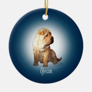 Décoration En Céramique Shar Pei Chien