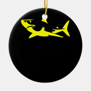 Décoration En Céramique Shark A Bold - Cadeaux d'Amoureux du requin