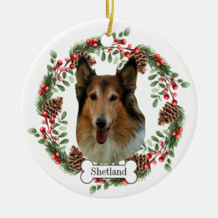 Décoration En Céramique Shetland Sheepdog