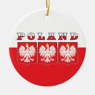 Décoration En Céramique Shields de Poland Eagle
