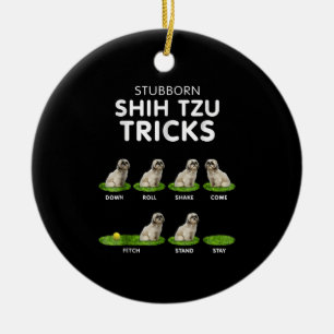 Décoration En Céramique Shih Tzu Lover   Funny Shih Tzu Trick Dog Love
