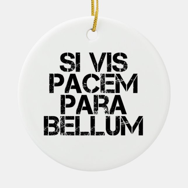 Décoration En Céramique Si Vis Pacem Para Bellum (Devant)