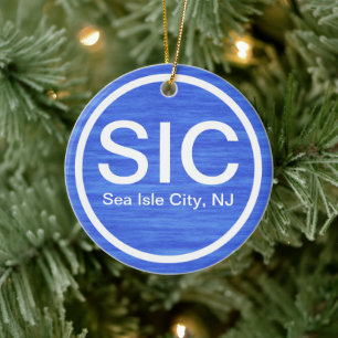 Décoration En Céramique SIC NJ Sea Isle City New Jersey Beach
