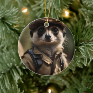 Décoration En Céramique Silvester de salut le Meerkat : un conte de vétéra