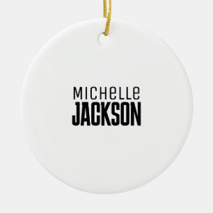 Décoration En Céramique Simple minimaliste Moderne Votre Nom Message