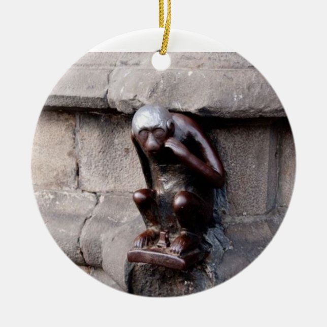 Décoration En Céramique Singe de Mons (Devant)