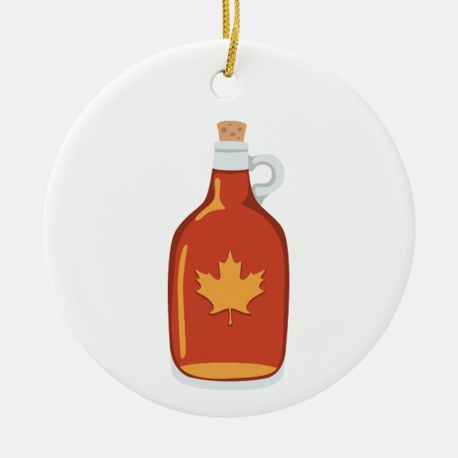 Décoration En Céramique Sirop d'érable canadien (Devant)