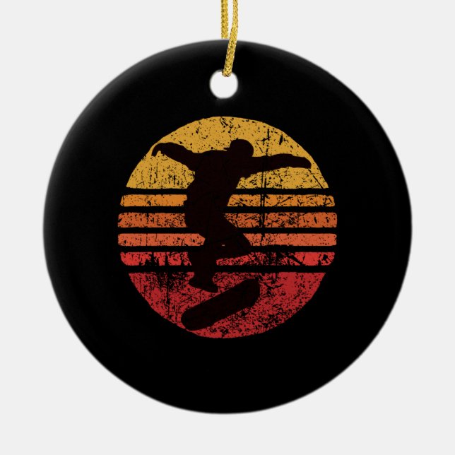 Décoration En Céramique Skateboatd vintage (Devant)