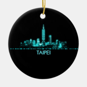 Décoration En Céramique Skyline de Taipei