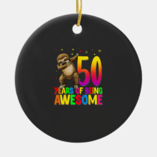 Décoration En Céramique Sloth Faisant le Dab pour ses 50 Ans Anniversaire 