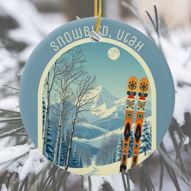 Décoration En Céramique Snowbird Utah Rocky Mountains souvenir (Créateur téléchargé)