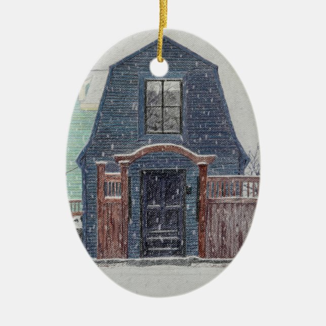 Décoration En Céramique Snowy Day (Devant)