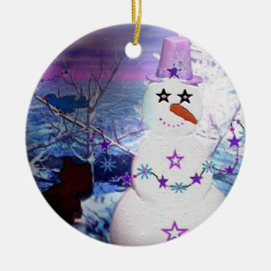 Décoration En Céramique Snowzie l'ornement de la Dame de Neige Keepsaké