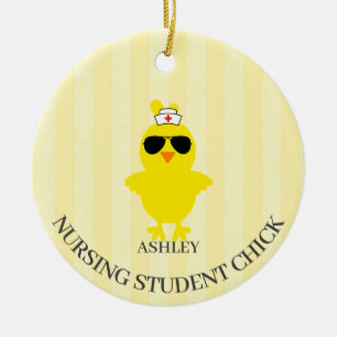 Décoration En Céramique Soins infirmiers personnalisés Chick Sunshade étud