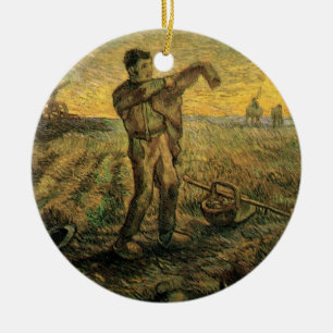 Décoration En Céramique Soirée - Fin de journée de Vincent van Gogh