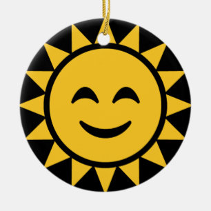 Décoration En Céramique Soleil souriant