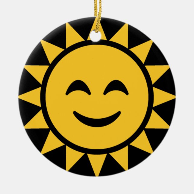 Décoration En Céramique Soleil souriant (Devant)