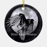 Solstice d'hiver Bénédiction Corbeau ou Lune de Co