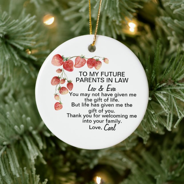 Décoration En Céramique Son beau-fils, cadeau Mariage (Arbre)